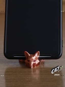 Fox Phone Holder 3d model