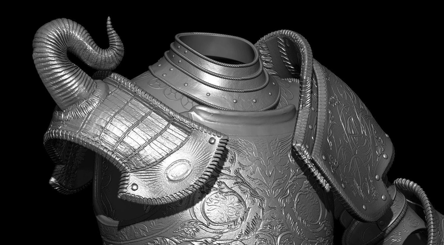 BANISHED KNIGHT ARMOR SET life size cosplay - Elden Ring Fan Art 3d model