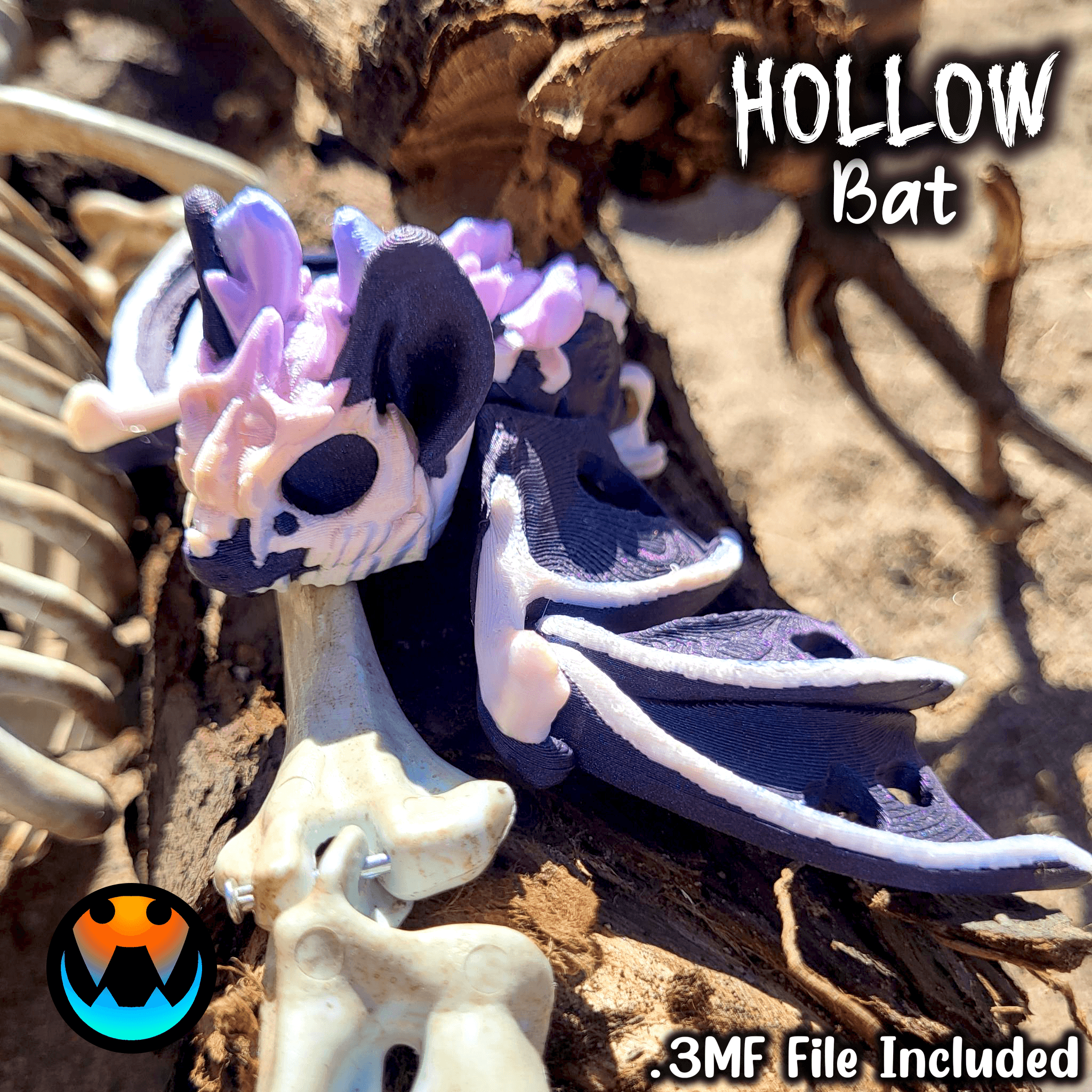 Tiny Bat Model Tiny Hollow Bat - 3D model by Cinderwing3D on Thangs