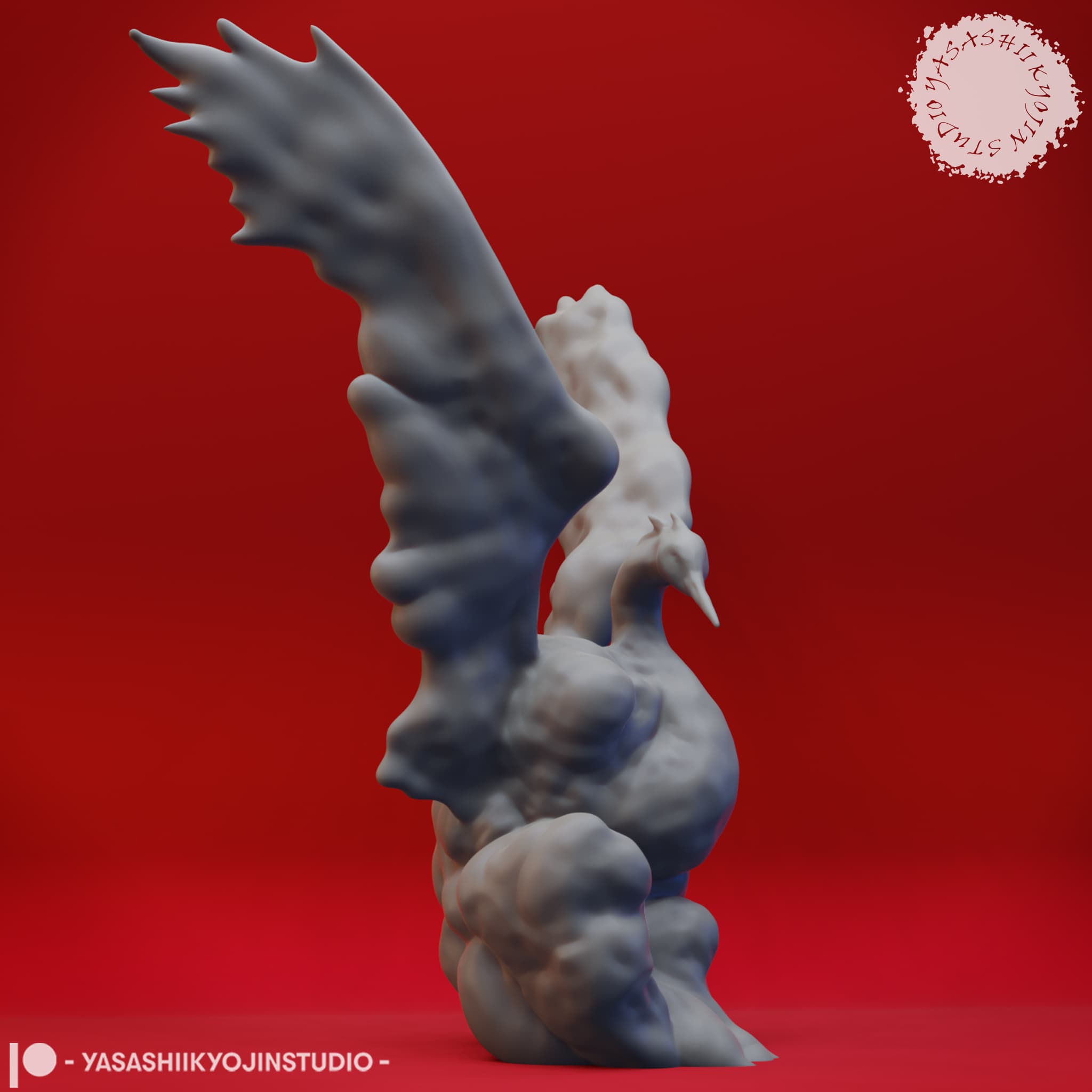Air Elemental - Tabletop Miniature (Pre-Supported) 3d model