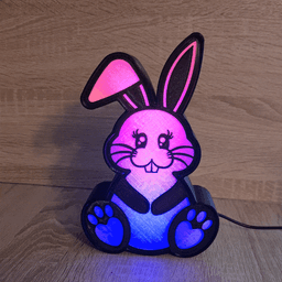 BUNNY RABBIT LED LAMP 3d model