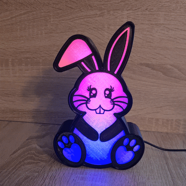 BUNNY RABBIT LED LAMP 3d model