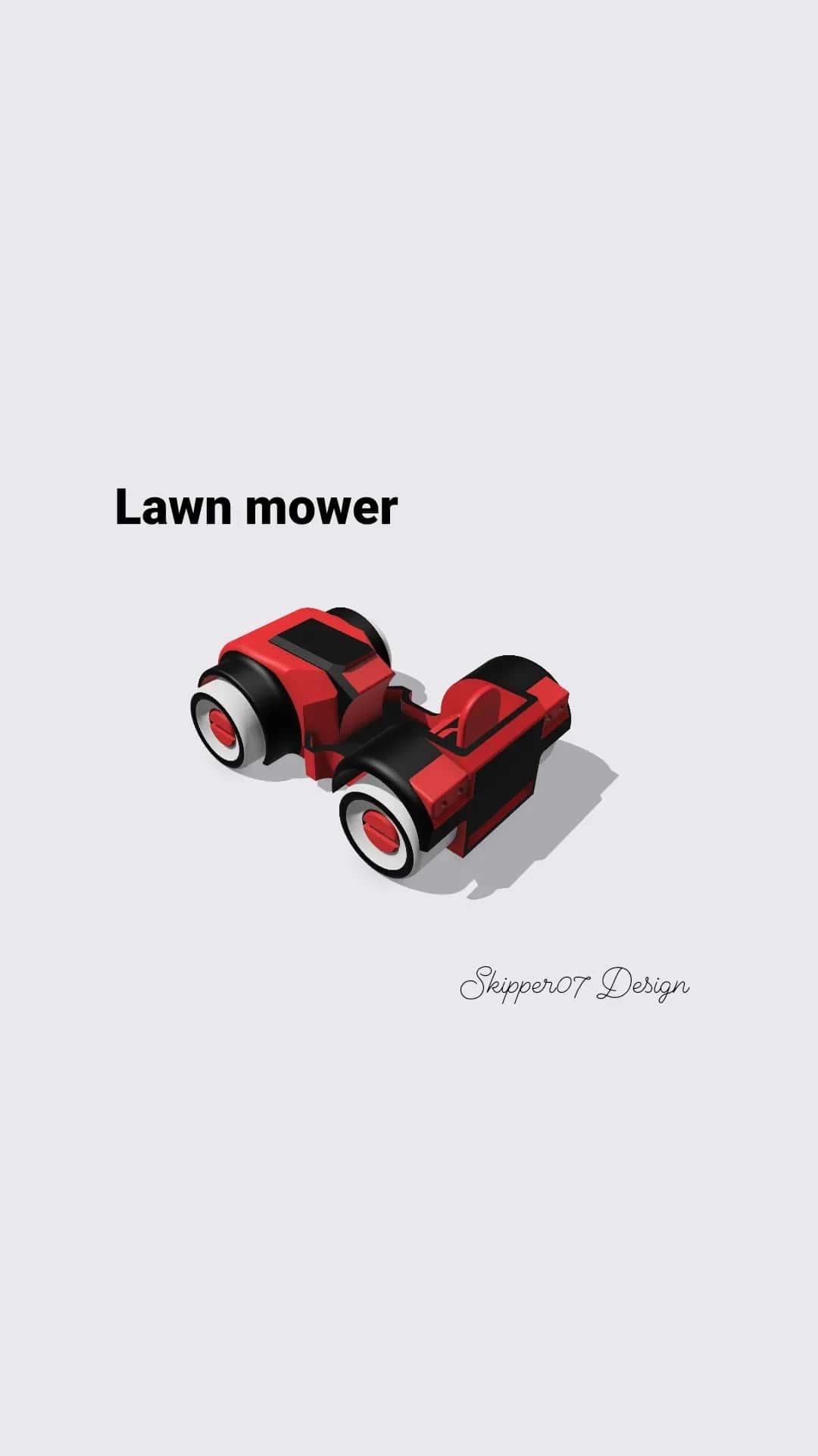 Simple Toy Lawn Mower 3d model