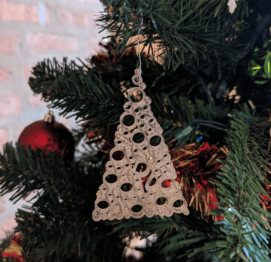 Circle Christmas Tree Ornament 3d model