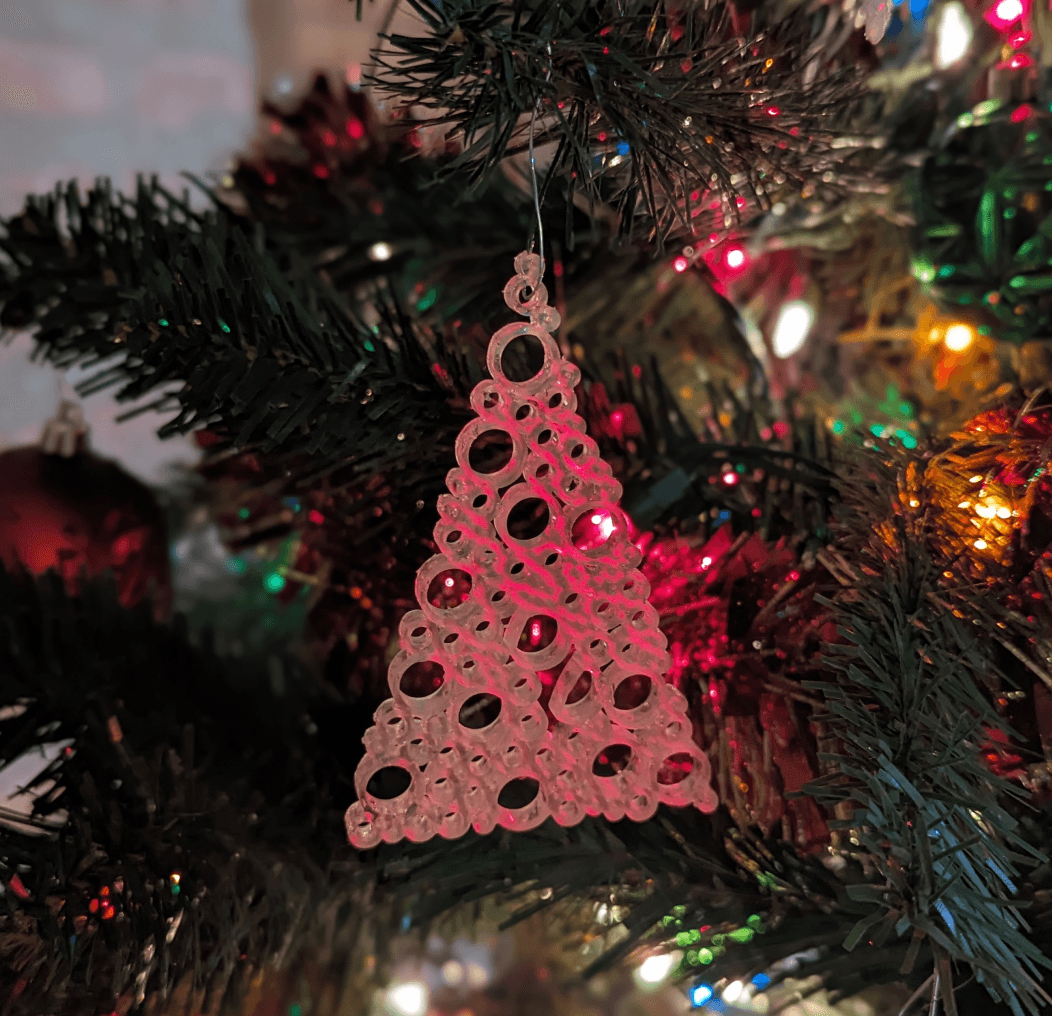 Circle Christmas Tree Ornament 3d model