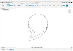 Comma magnet 3d model