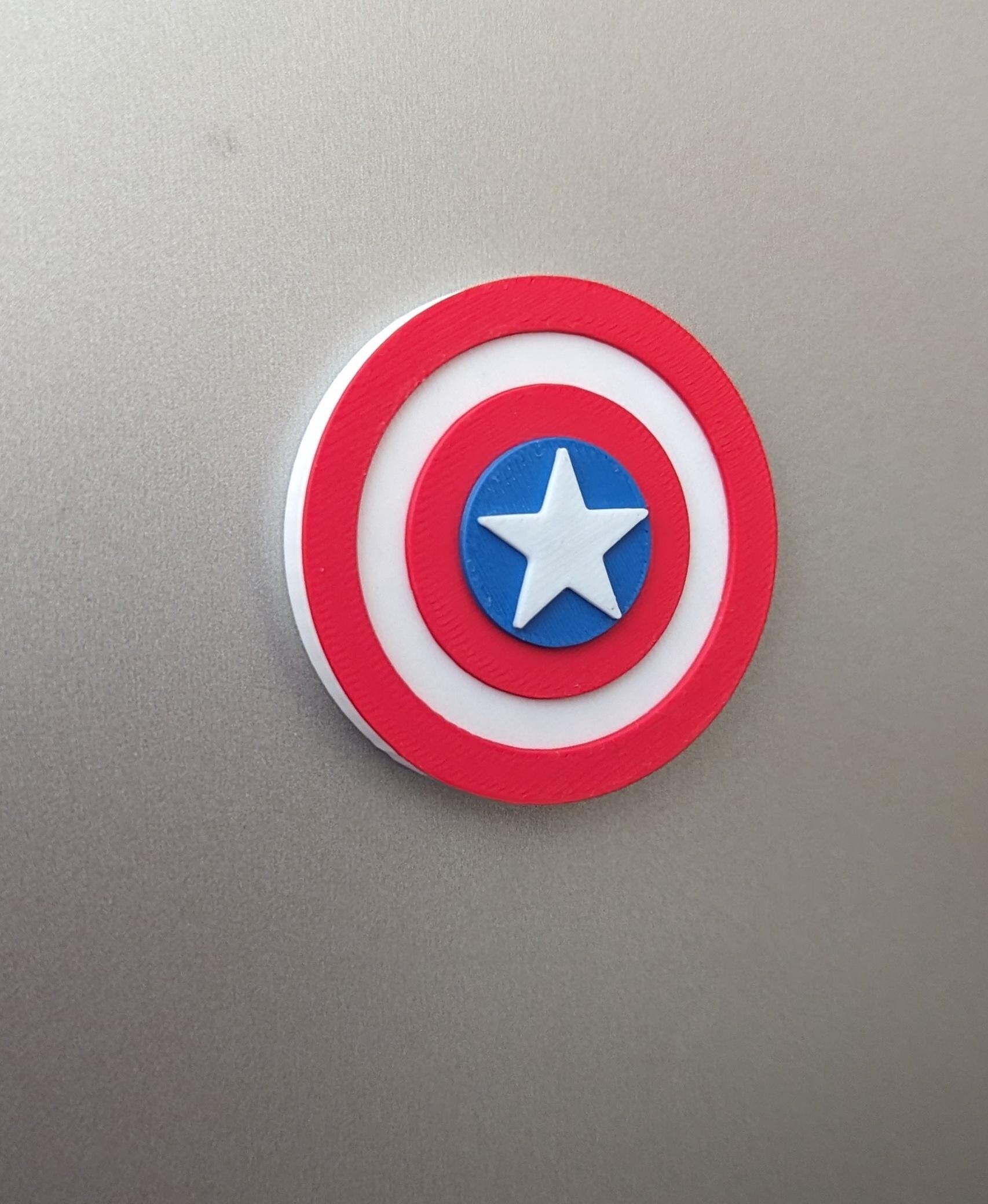 Captain America Magnet 3d model