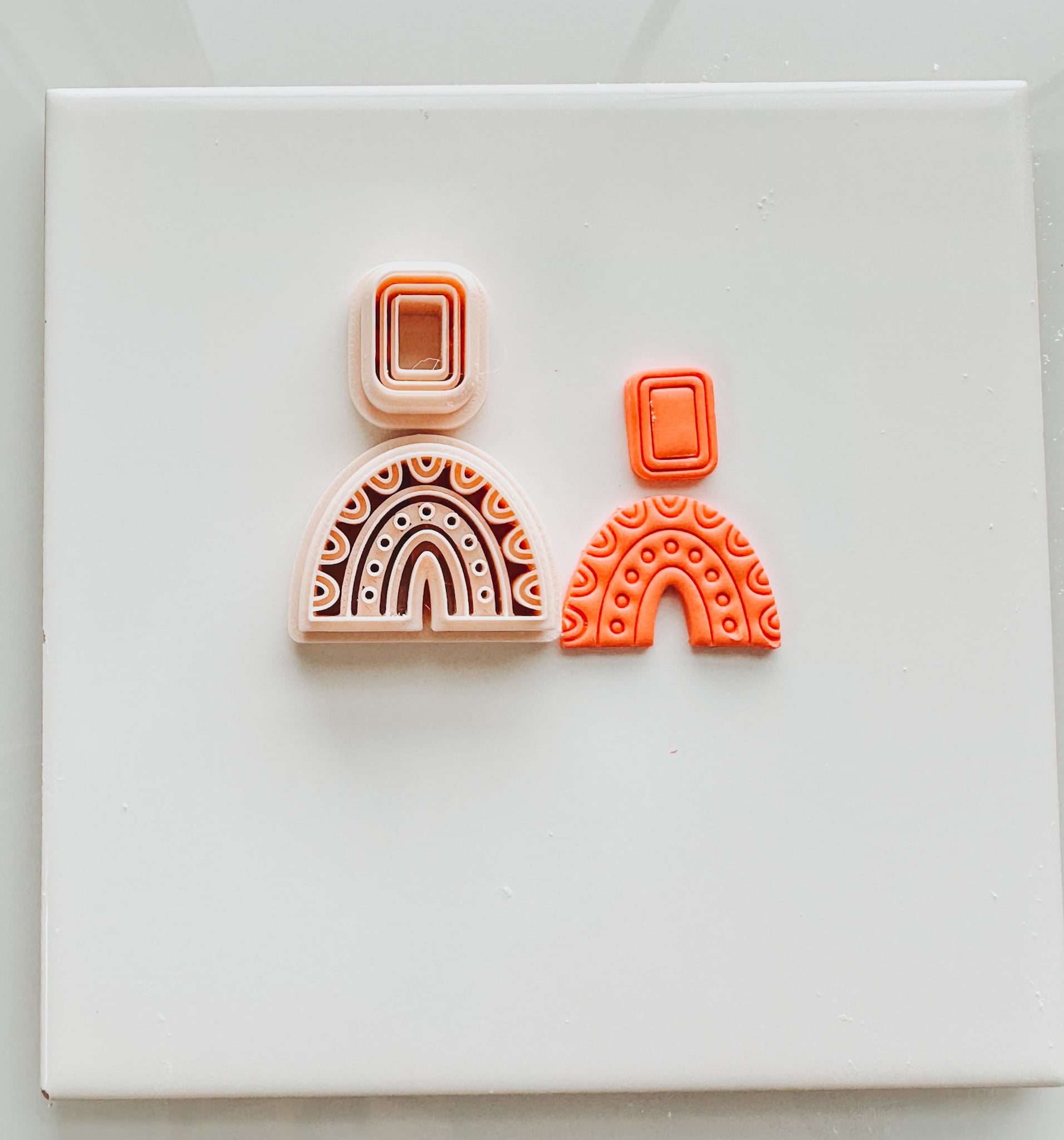 Boho Embossed Set 3d model