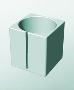 CS162-190-S Stacking slotted component box bin for makers 3d model