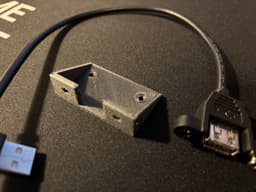 USB panel mount holder 3d model