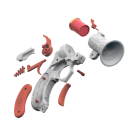 Victorian Flare Gun 3d model