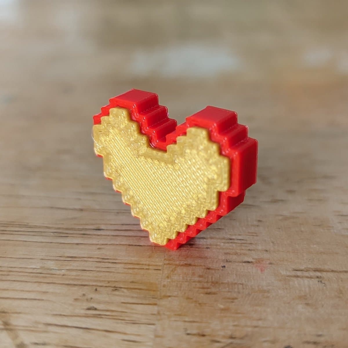 NES Zelda Heart Multicolor 3d model