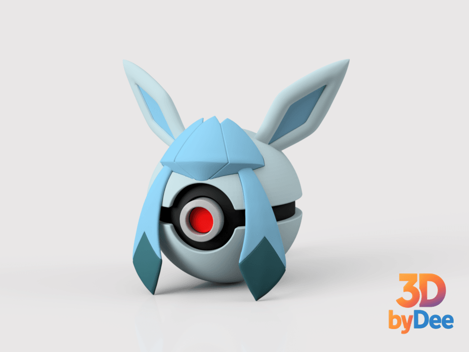 Glaceon Poke Ball 3d model