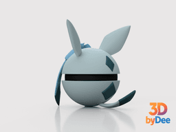 Glaceon Poke Ball 3d model