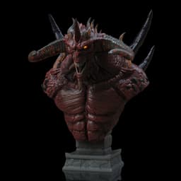 Diablo Bust (Pre-Supported) 3d model