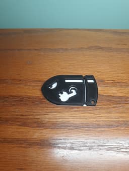 Bullet Bill multi color keychain 3d model