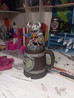 Chibi Dwarf Rpg Action Figure 75mm 3d model