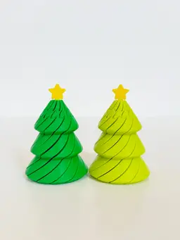 Twisty Fidget Tree (2 Styles) 3d model