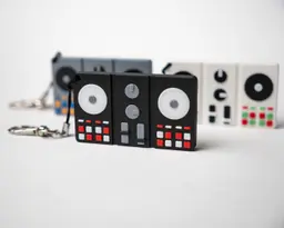 NFC Keychain - Mini DJ Controller 3d model