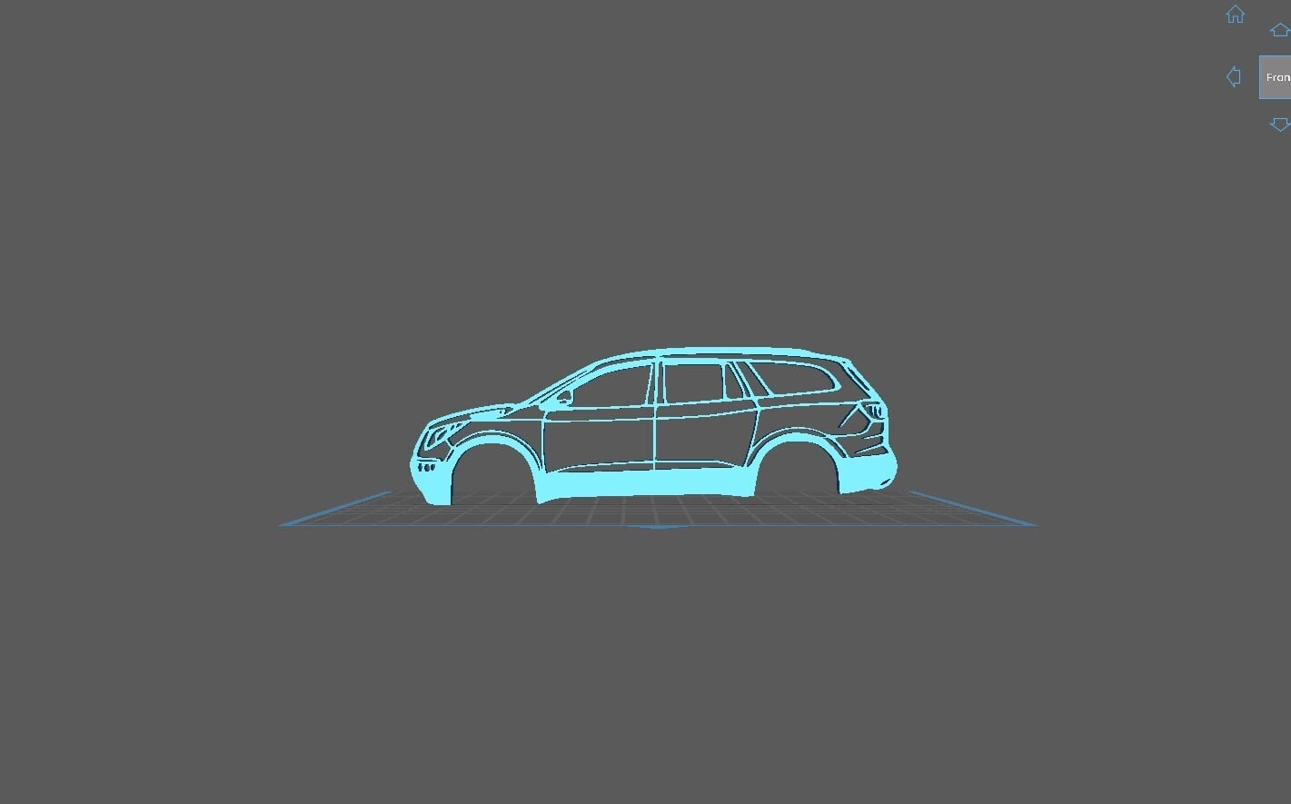 Buick - Enclave 2008 Wall Art 3d model