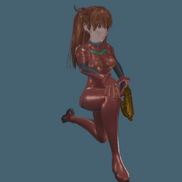 Cute Space Girl 3d model