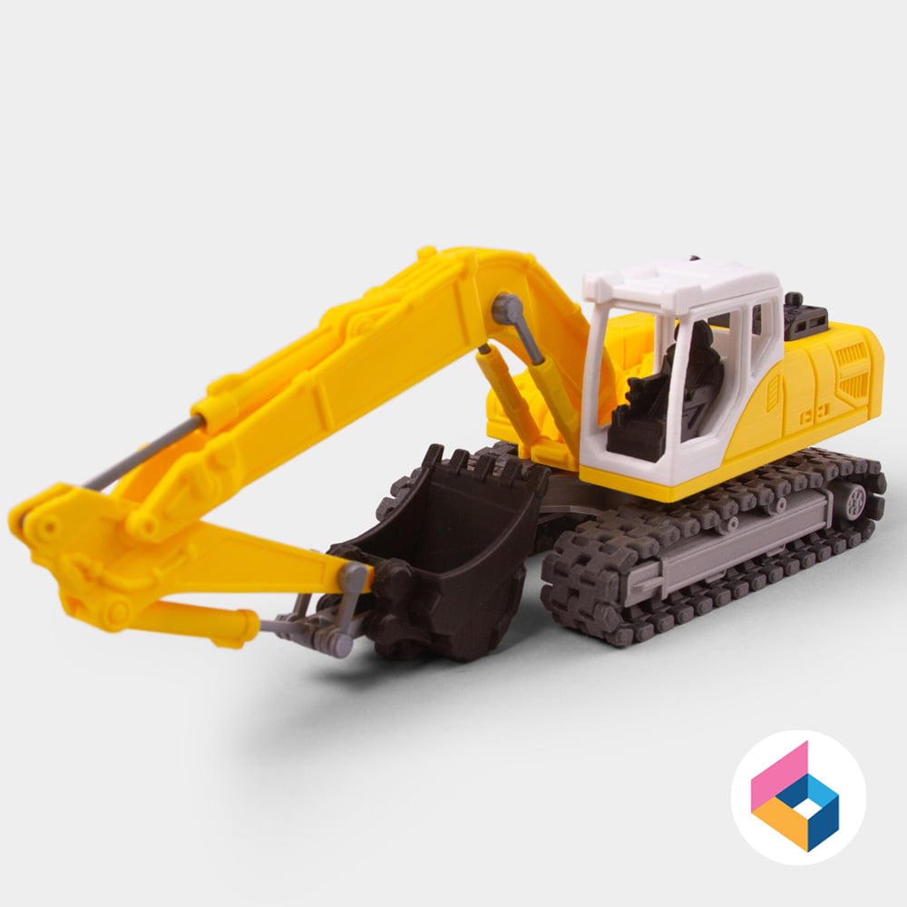 Car body part for Excavator 3d model