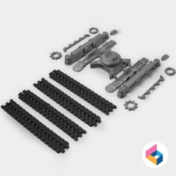 Car body part for Excavator 3d model