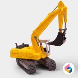 Car body part for Excavator 3d model