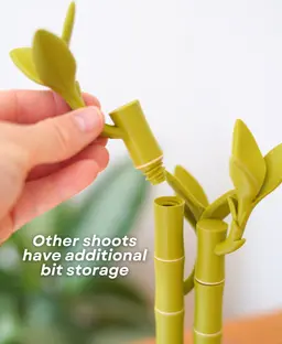Bamboo Bits - Toolbox on your Table - Screwdriver, Tape measure, Tool Storage 3d model