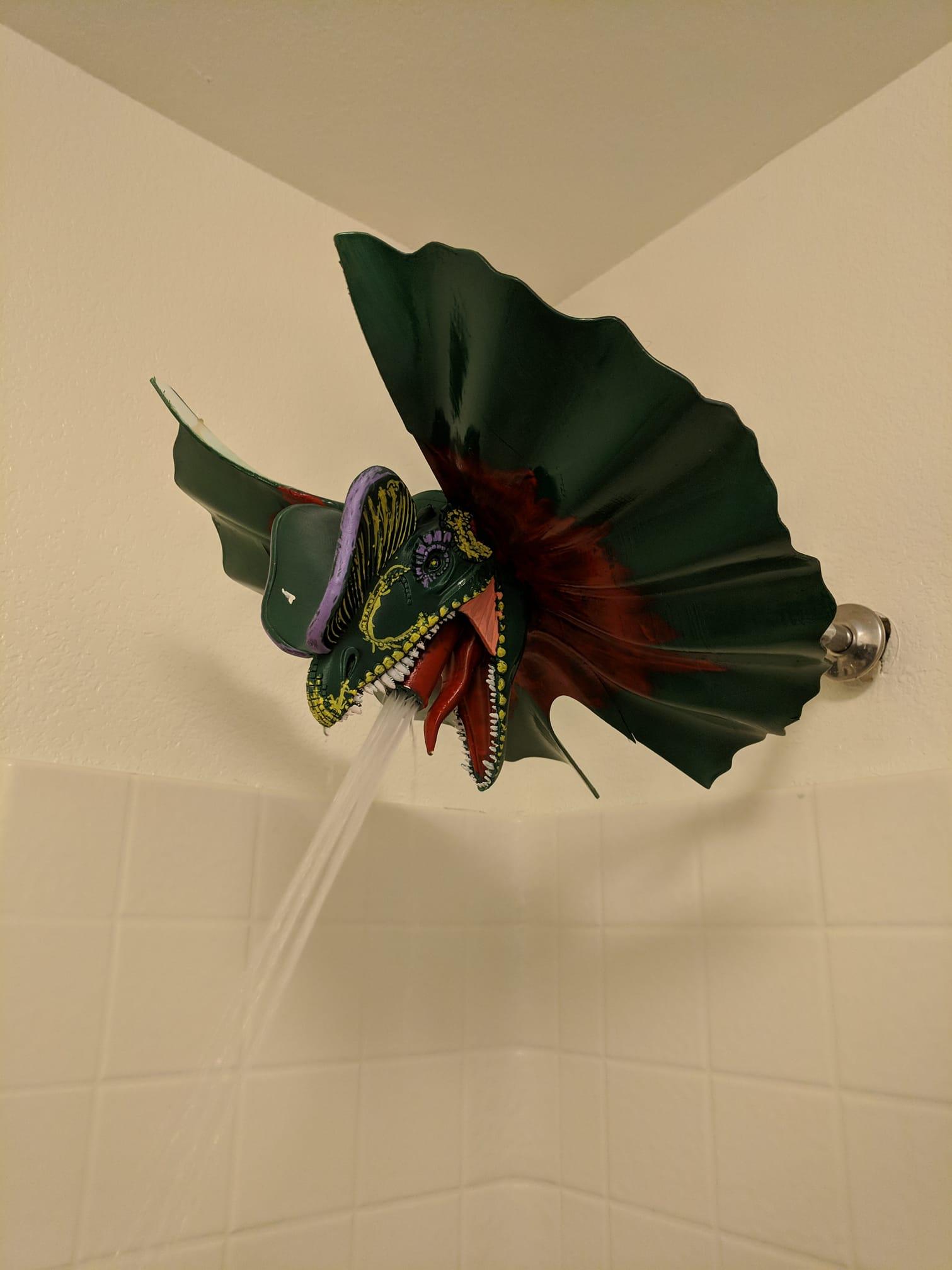 Dilophasaurus Shower Head 3d model