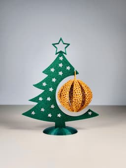 Voronoi Christmas Bauble - no supports 3d model