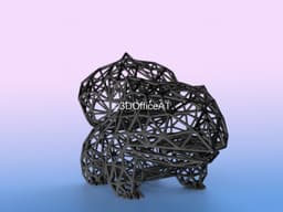 001 Bulbasaur - Wiremon 3d model