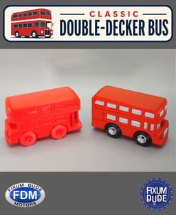Fixum Dude Motors PiP Classic Double-Decker Bus 3d model