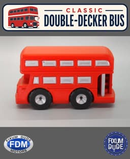 Fixum Dude Motors PiP Classic Double-Decker Bus 3d model
