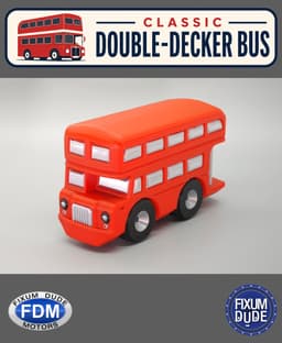 Fixum Dude Motors PiP Classic Double-Decker Bus 3d model