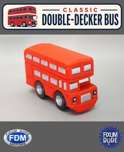 Fixum Dude Motors PiP Classic Double-Decker Bus 3d model
