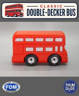 Fixum Dude Motors PiP Classic Double-Decker Bus 3d model