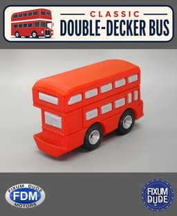 Fixum Dude Motors PiP Classic Double-Decker Bus 3d model