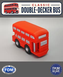 Fixum Dude Motors PiP Classic Double-Decker Bus 3d model