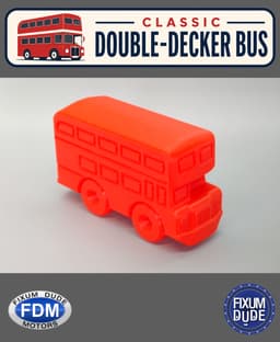 Fixum Dude Motors PiP Classic Double-Decker Bus 3d model