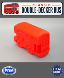 Fixum Dude Motors PiP Classic Double-Decker Bus 3d model