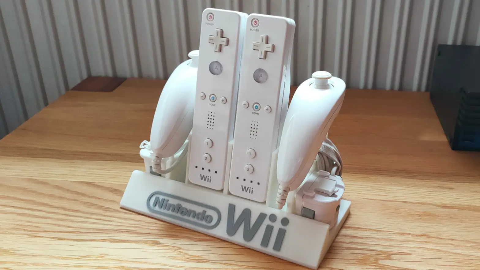 Nintendo Wii Wiimote Controller Stand with Nunchuck and Wii Motion Plus 3d model