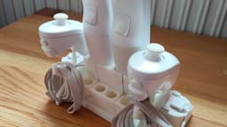 Nintendo Wii Wiimote Controller Stand with Nunchuck and Wii Motion Plus 3d model