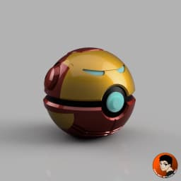 Iron Man Pokeball 3d model