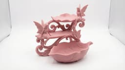 Fairy Leaf Jewelry Organizer Desk Candy Bowl Tiered Decor 3d model