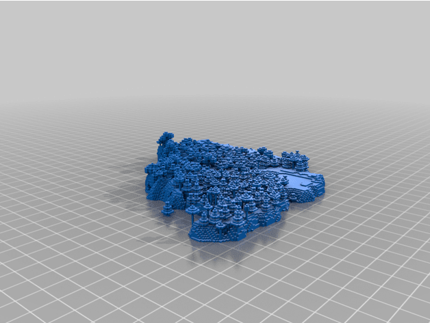 Minecraft Donut Island 3d model