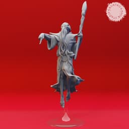 Mind Flayer Warband - Tabletop Miniatures (Pre-Supported) 3d model