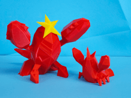Corphish Low Poly Pokemon 3d model