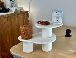The Wavy Stand - A Modern Desk Shelf 3d model