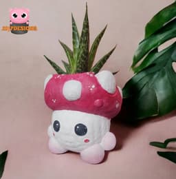 Cute Mushroom Flower Planter / Pencil Holder. 3d model